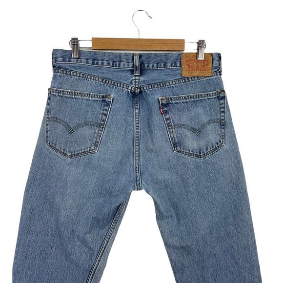 LEVI'S MEN'S  505 REGULAR FIT STONEWASH RIGID JEANS  505-4891 SIZE W 34 L 34 - Picture 6 of 14